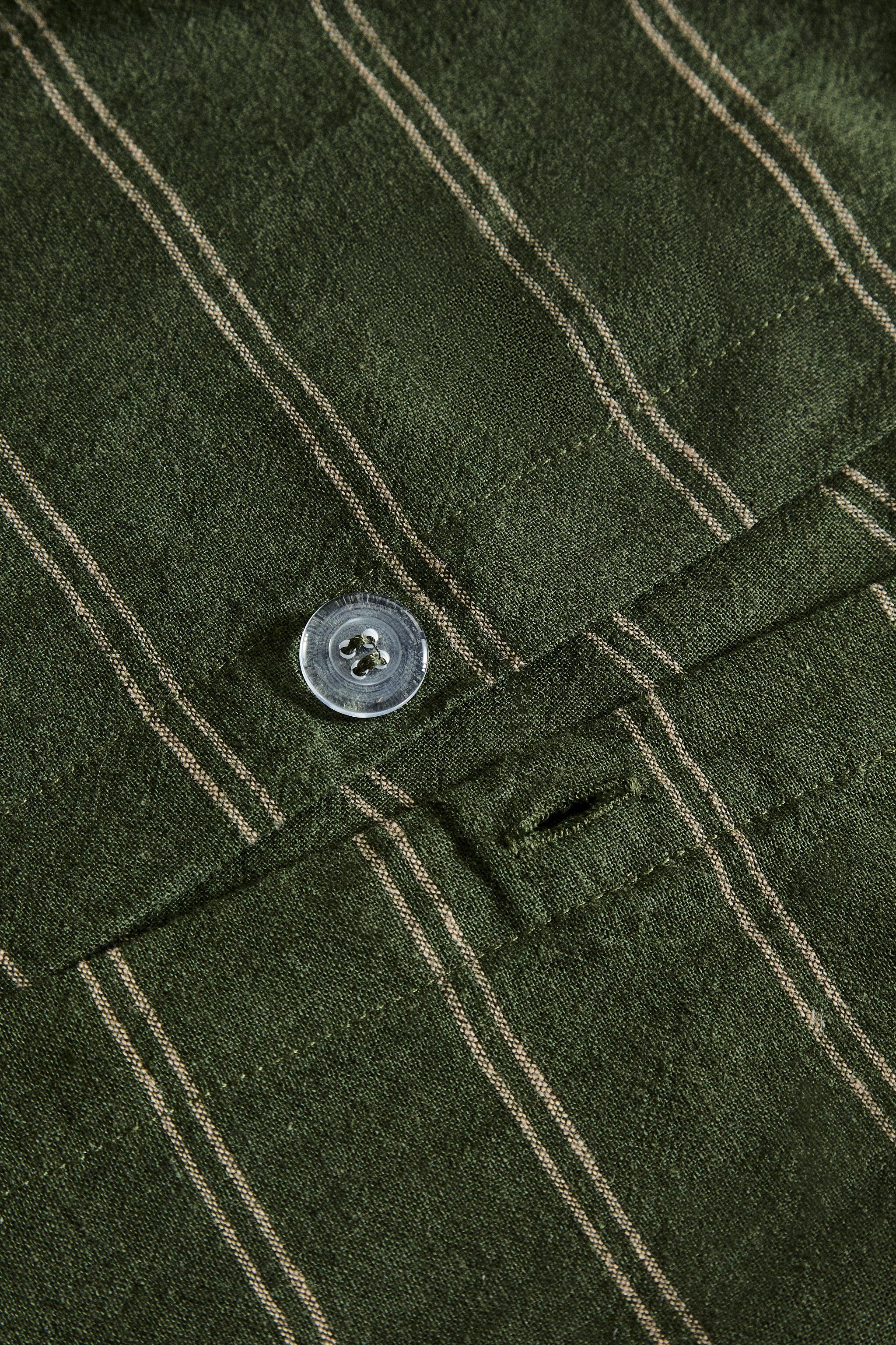 HOUSSE DE COUETTE COTON ET LIN RAYURES NOËL